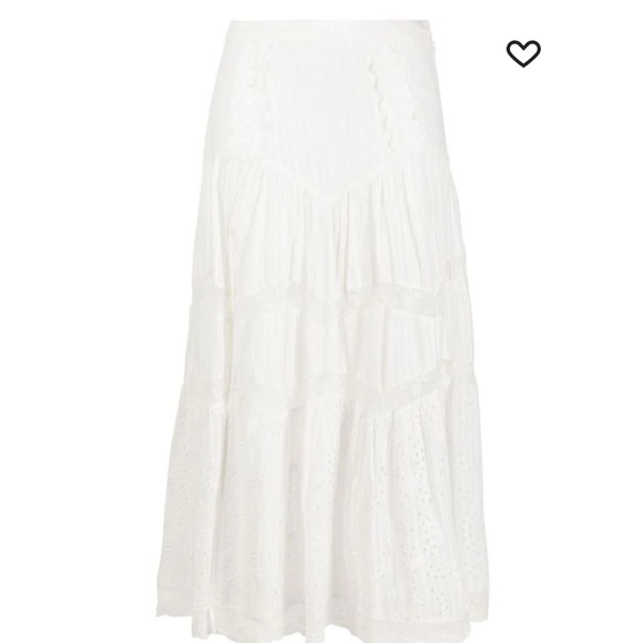 LoveShackFancy Dresses & Skirts - LoveSackFancy lace-trimmed midi dress 2